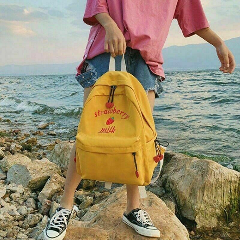 Изображение товара: Милый женский рюкзак в стиле Харадзюку, модная сумка для книг, нейлоновый Водонепроницаемый ранец для девушек, школьные Женские портфели для ноутбука