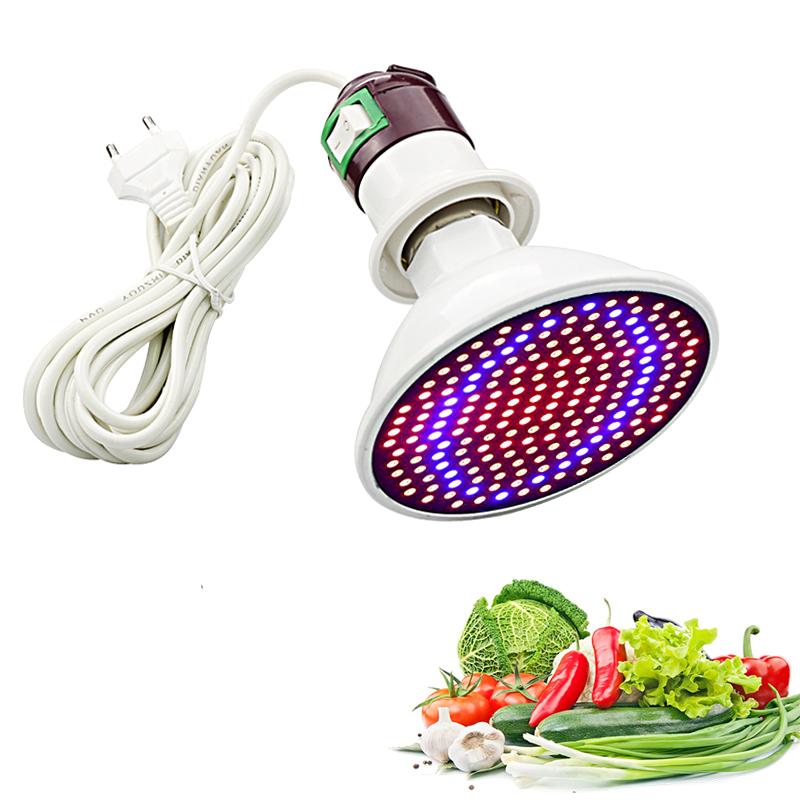 Изображение товара: полный спектр 20 Вт светодиодный лампа для выращивания E27 Светодиодный светильник для выращивания растений светильник красно-синие ЖК-индикаторы для растений лампа для роста цветов фитолампа для рассады
