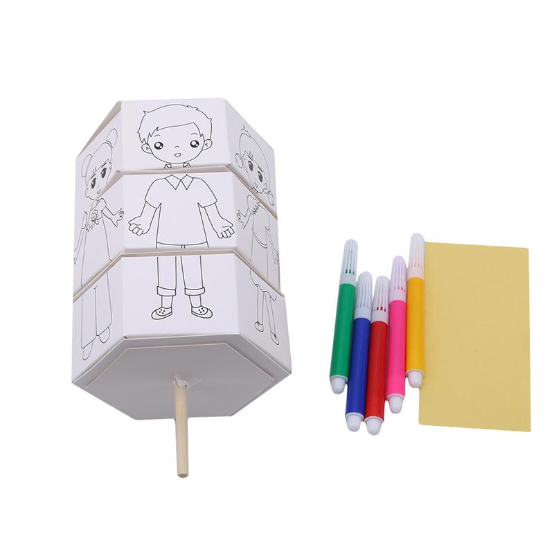 Изображение товара: Детская ротационная бумажная кукла «сделай сам», пазл ручной работы для смены цветов, игрушки для детей дошкольного возраста