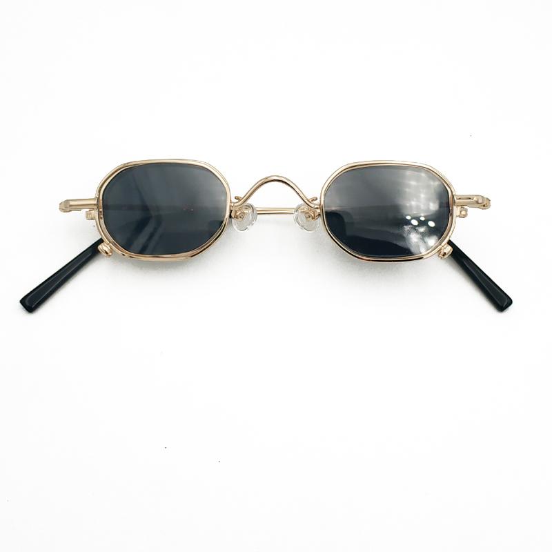 Изображение товара: Ретро солнцезащитные очки, солнцезащитные очки, ультра маленькие, индивидуальные, независимый дизайн, очки, близорукость, оптические очки, четыре линзы, очки