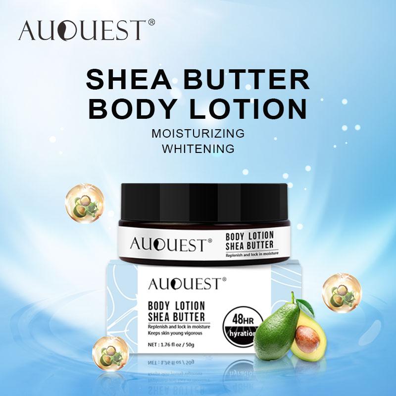 Изображение товара: Лосьон для тела AuQuest с маслом Ши, сильно отбеливающий увлажняющий, смягчающий органический лосьон для кожи тела, уход за кожей