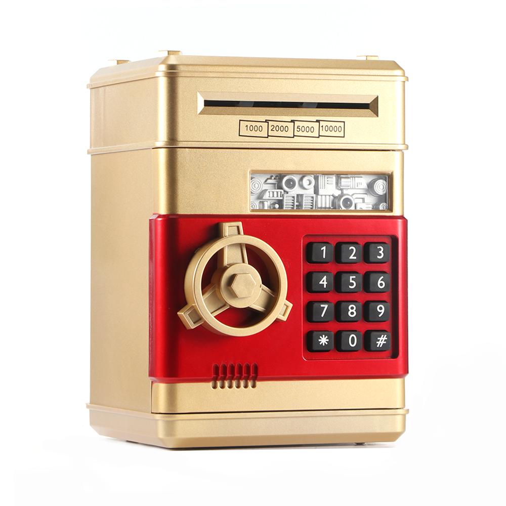 Изображение товара: Электронная Копилка-Банкомат с паролем, сейф для сохранения купюр, монет, детей, подарок на Рождество