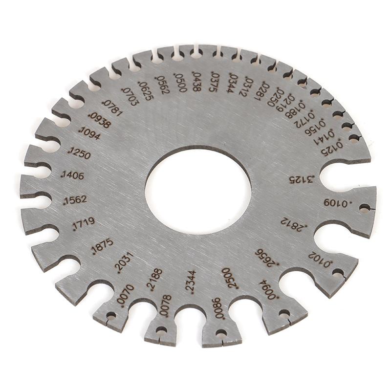 Изображение товара: 1 шт. 0-36 круглый калибр AWG SWG измерительный прибор для диаметра металлической круглой проволоки