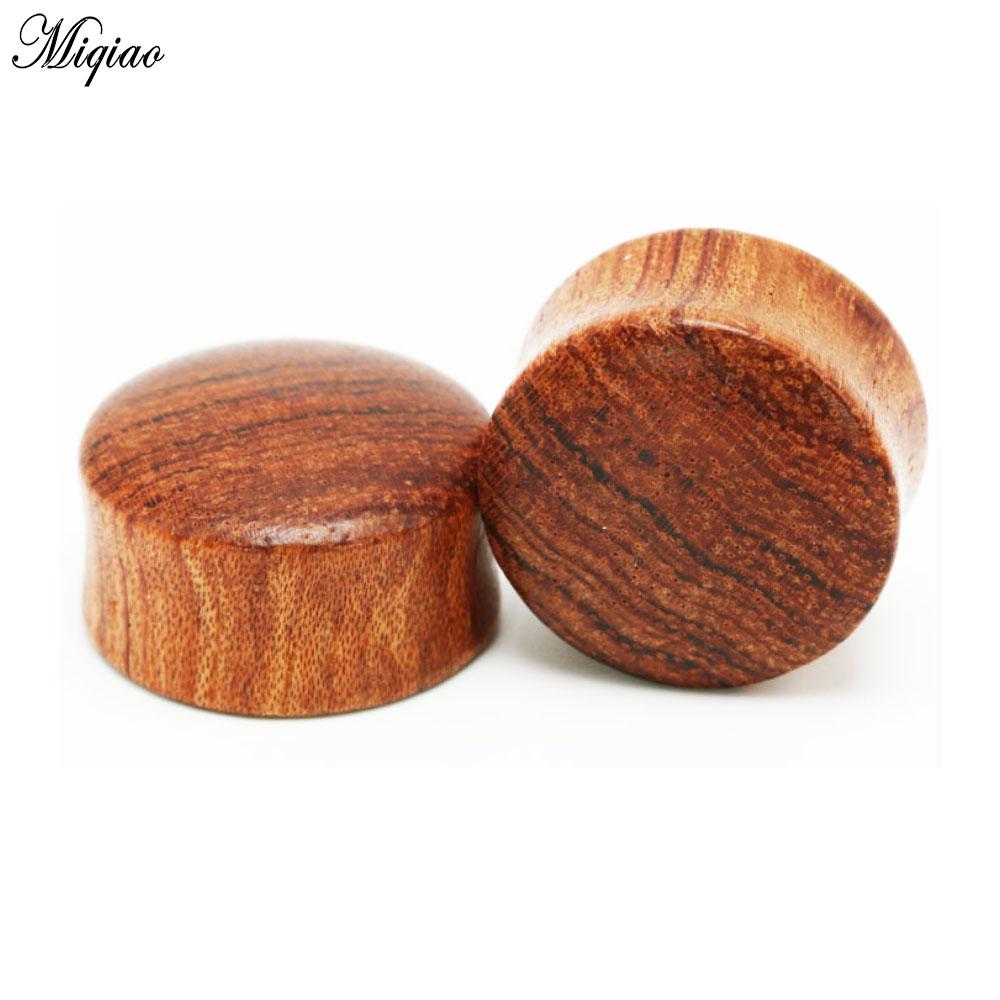 Изображение товара: Miqiao 2pcs Piercing Jewelry EAR TUNNEL Rosewood Convex Solid Wood Ear Expander New 8mm-20mm