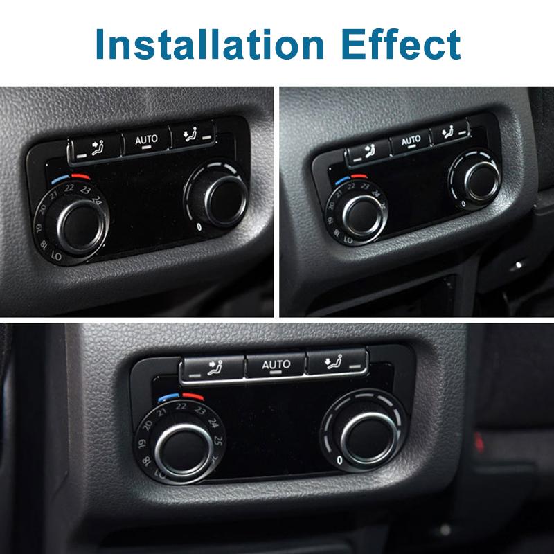 Изображение товара: 1Pc Rear Air Conditioning Knob Cover Panel Decorative Cover Plating Ring For Volkswagen Sharan Auto Accessories