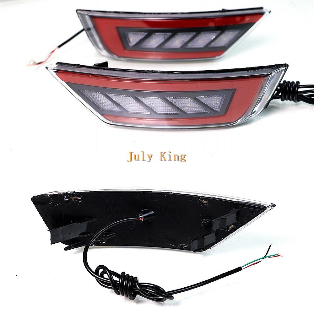 Изображение товара: July King белый светодиодный светильник заднего хода + красный светильник светодиодный тормозной светильник s + красный ночной DRL чехол для Ford EcoSport 2013-2020