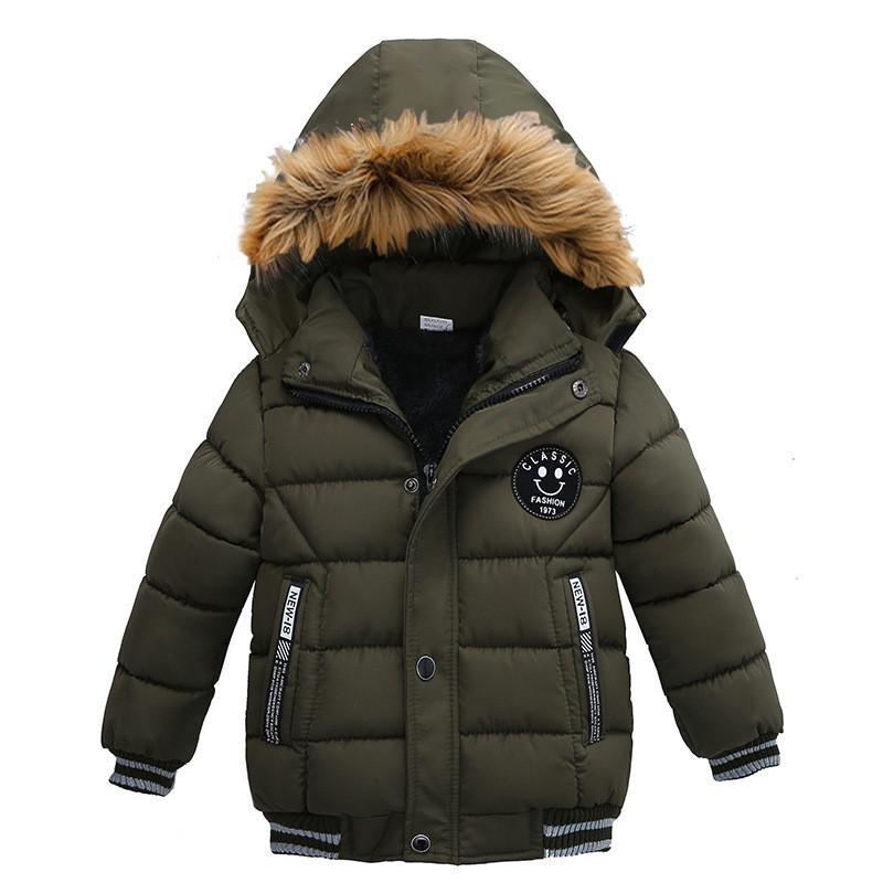 Изображение товара: Одежда для маленьких мальчиков, зимняя утепленная теплая куртка для мальчиков, детское ветрозащитное камуфляжное пальто, детская зимняя модная куртка