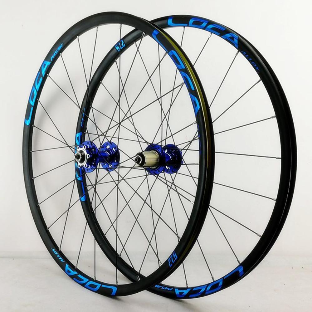 Изображение товара: PASAK MTB Bicycle Wheel 26inch Sealed Bearing Disc Brake Mountain Bike Wheelset 27.5 29 120Ring Round Spoke Cassette Freewheel