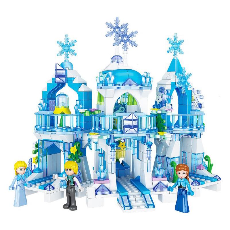 Изображение товара: Для мальчиков и девочек друг серии Исландия Замок принцессы модель городской сад, строительные блоки для детей, игрушки Рождественский подарок на день рождения