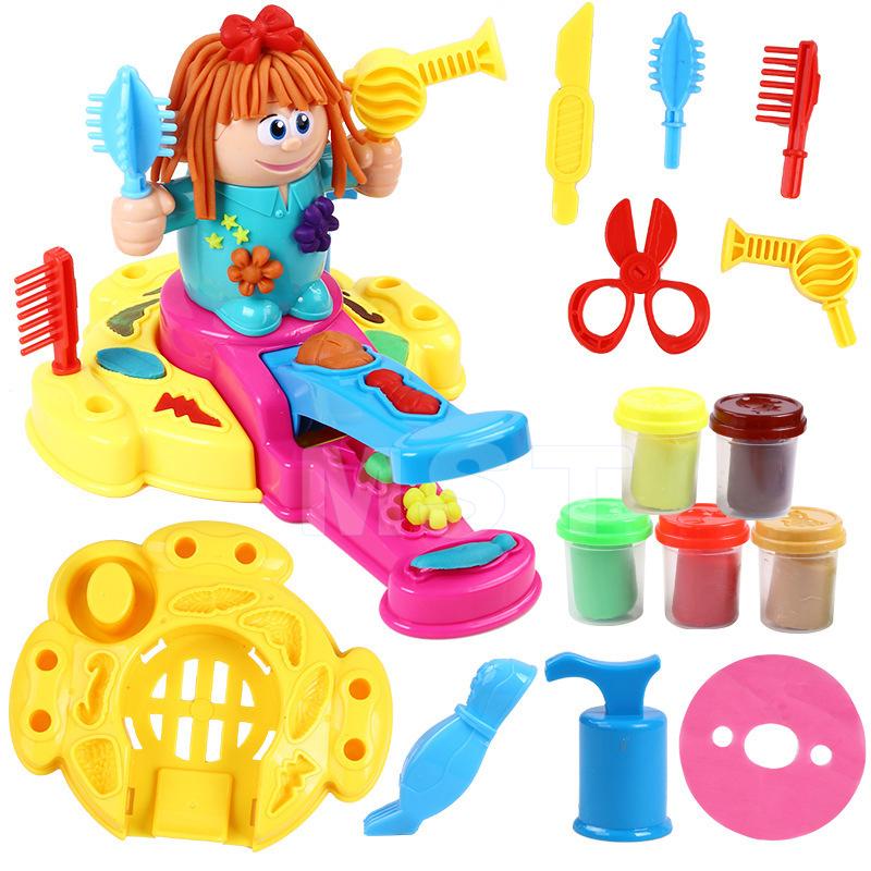 Изображение товара: Обучающая игрушка, детская игрушка, Парикмахерская, глиняный цвет, сделай сам, ручной работы, для ролевых игр