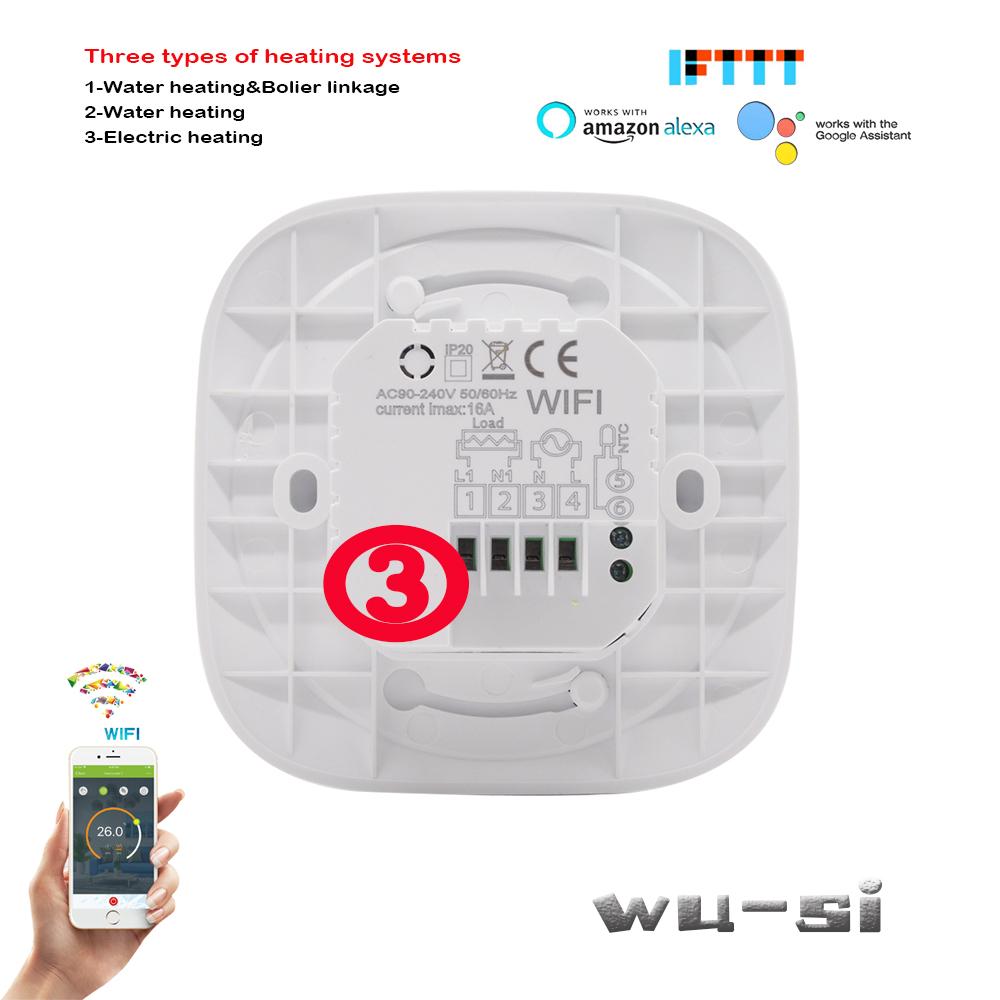 Изображение товара: Умный Wi-Fi регулятор температуры пола tuya, три выходных режима нагрева, работает с Alexa google home