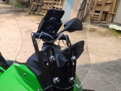Изображение товара: Рамка аксессуары для мотоциклов GPS модифицированный навигационный кронштейн USB и беспроводная зарядка подходит для KAWASAKI VERSYS X300 X-300