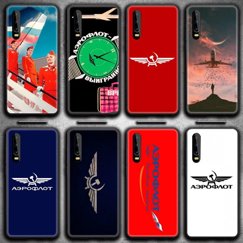 Изображение товара: Aeroflot logo Phone Case for Huawei P20 P30 P40 lite E Pro Mate 30 20 Pro P Smart 2020 P10