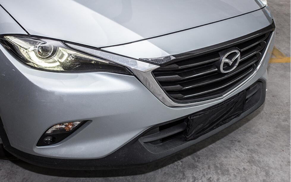 Изображение товара: Передняя решетка для автомобиля из углеродного волокна, бампер, сетка, решетка радиатора, обшивка для 16-18 Mazda CX-4 CX-4 2016 2017 2018