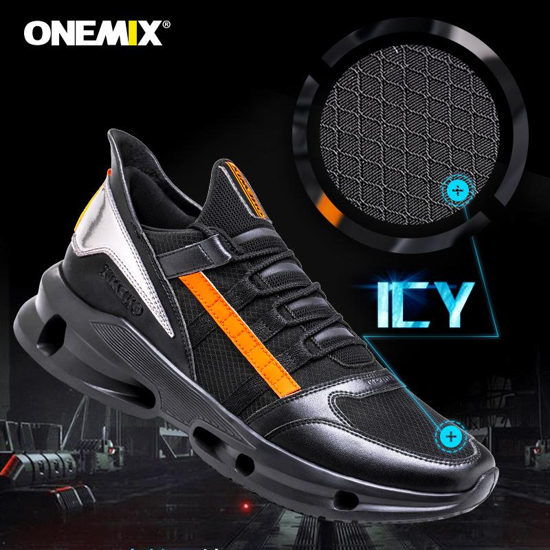 Изображение товара: Кроссовки ONEMIX мужские массивные, дышащие сетчатые, модная повседневная спортивная обувь для бега, летние