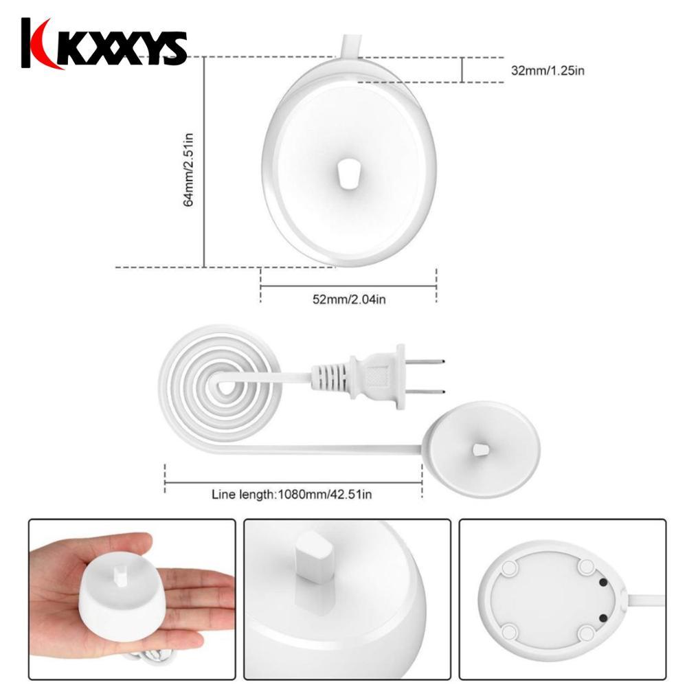 Изображение товара: Сменное зарядное устройство для электрической зубной щетки, модель 3757 110-240 в, подходит для Braun Oral B D12 D17 OC18 D20 D29 D34, зарядная подставка