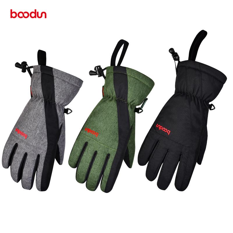 Изображение товара: Мужские и женские зимние уличные спортивные водонепроницаемые рукавицы лыжные перчатки раздельные теплые флисовые перчатки для катания на лыжах и сноуборде