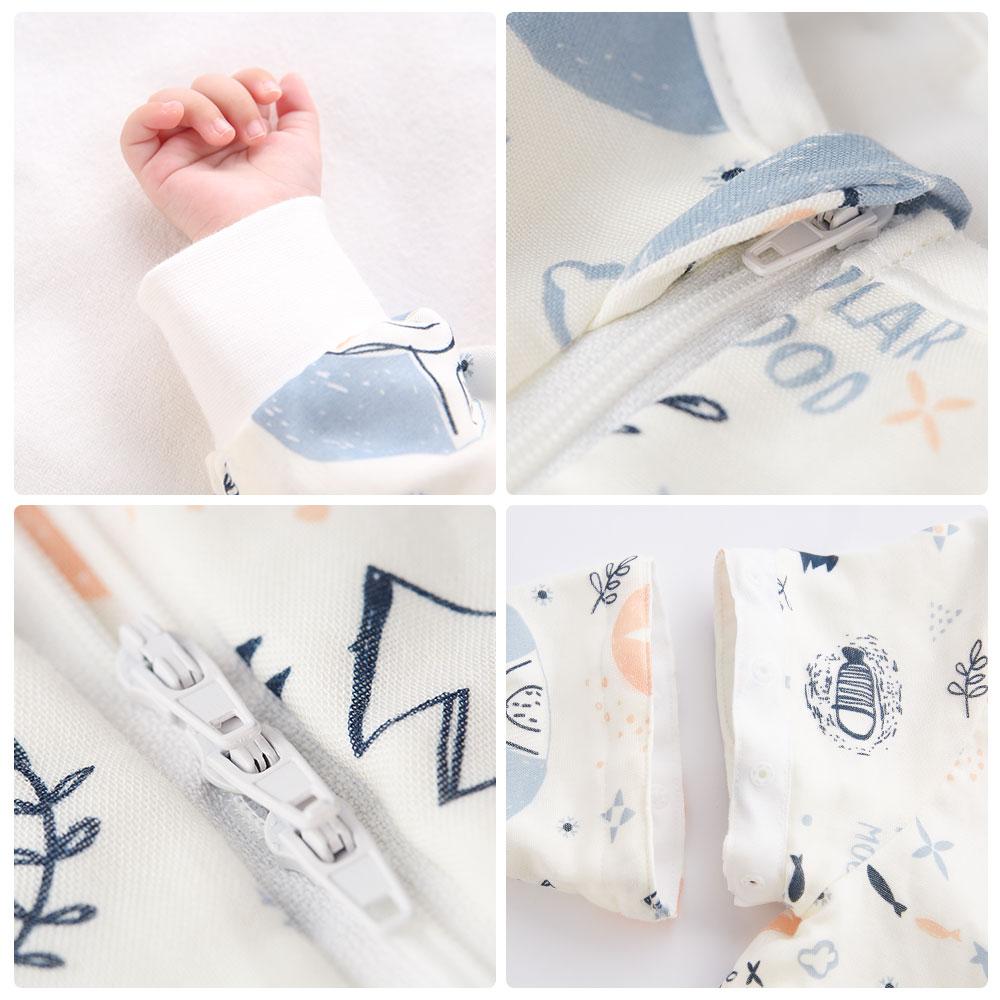 Изображение товара: Спальный мешок для новорожденных, сменный марлевый спальный мешок со съемными рукавами, Детские спальные мешки с мультяшным принтом