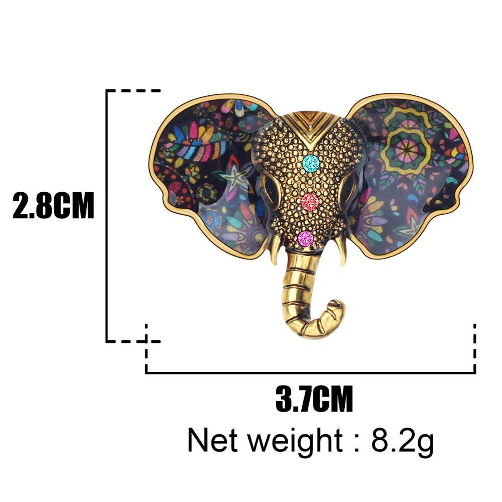 Изображение товара: Броши ARWA в виде слона из эмалированного сплава в джунглях, ювелирное изделие в виде милых животных для женщин и девушек, модный подарок, очаровательное свадебное украшение
