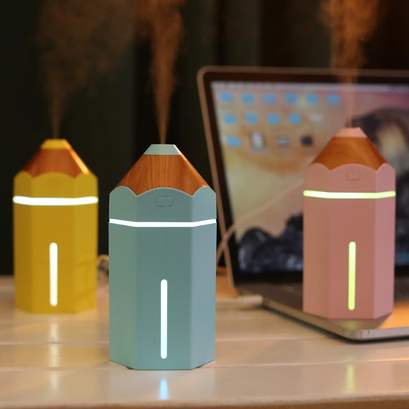 Изображение товара: Mini pencil Humidifier Essential Oil Diffuser 230ml Aroma Lamp LED Night Light USB Ultrasonic Fogger Car air freshener