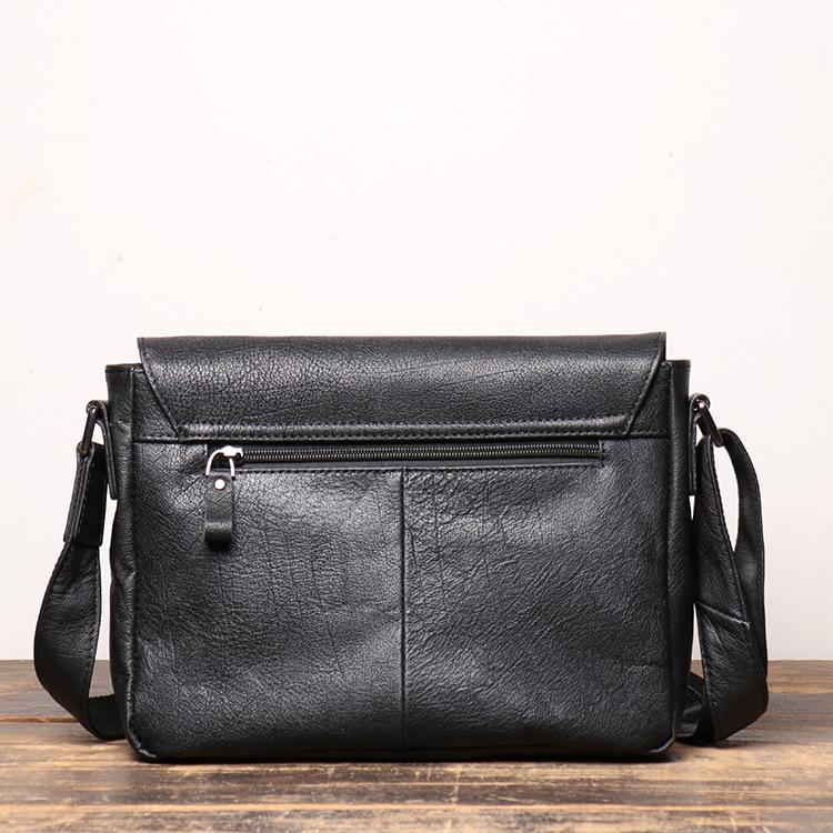 Изображение товара: Вместительный портфель из натуральной кожи для ноутбука, сумка из высококачественной кожи для мужчин, деловая сумка на плечо с несколькими отделениями