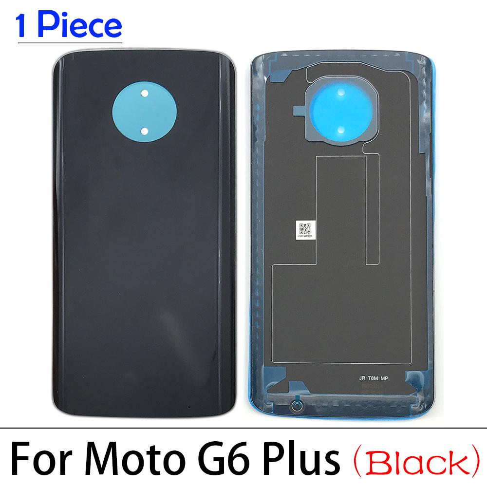 Изображение товара: Задняя крышка батарейного отсека 5 шт./лот, корпус с клейкой наклейкой для Moto One G7 Power One Macro G9 Play E7 X4 G10, задняя крышка корпуса