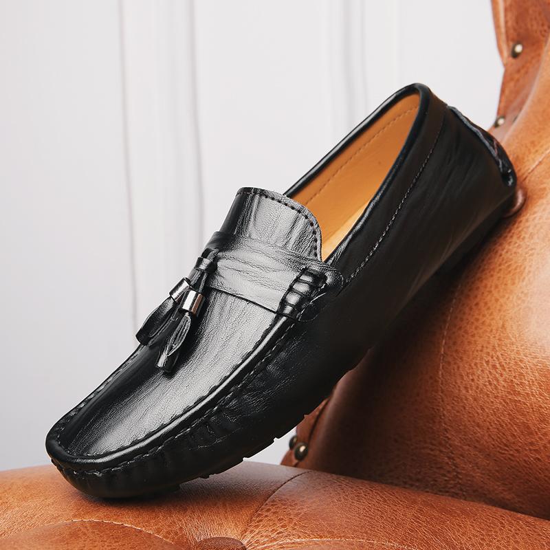 Изображение товара: New Men Shoes Casual Mens Loafers Moccasins High Quality Man Flats Male Soft Tassel Fashion Shoes Antiskid Driving Slip On Shoes