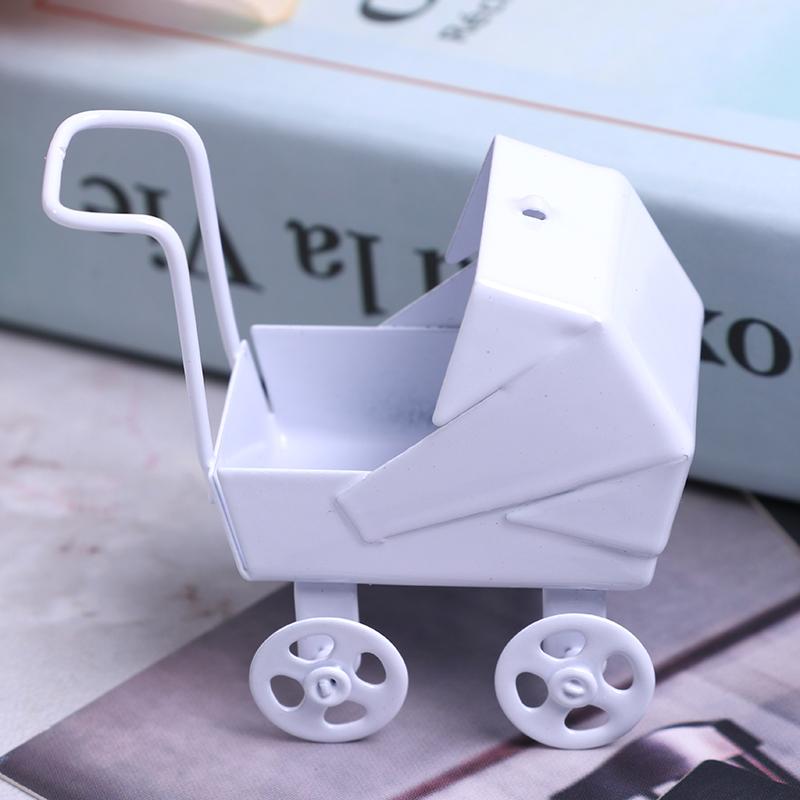 Изображение товара: DIY Миниатюрный Кукольный домик пластиковая коляска велосипед автомобиль кукла аксессуары подарок для ребенка белая детская коляска модель коляски детская игрушка