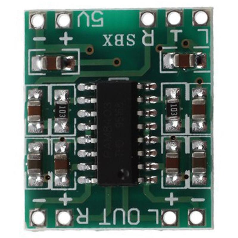 Изображение товара: 100PCS PAM8403 Super Mini Digital Amplifier Board 2 x 3W Class D Digital Amplifier Board Efficient 2.5 to 5V USB Power Supply
