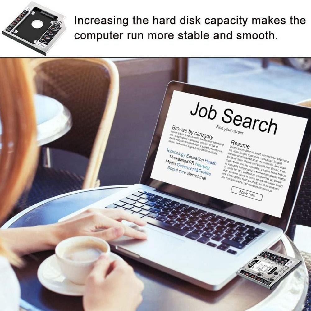 Изображение товара: Жесткий диск SATA 2nd SSD HHD, внешний жесткий диск, корпус жесткого диска, чехол для ноутбука 9,5 мм, 9,0 мм, компактное устройство