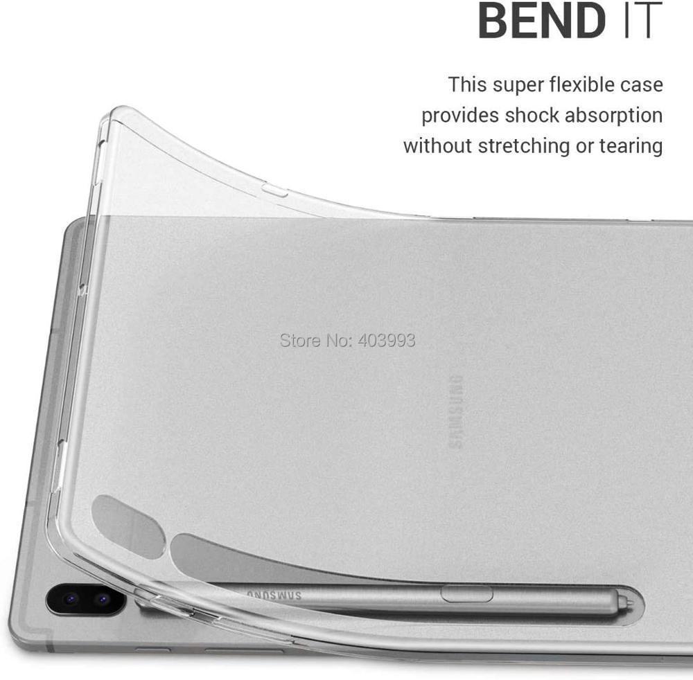 Изображение товара: Чехол для планшета Samsung Galaxy Tab S7 2020, 11 дюймов, силиконовый мягкий чехол из ТПУ, прозрачная защита искусственных предметов