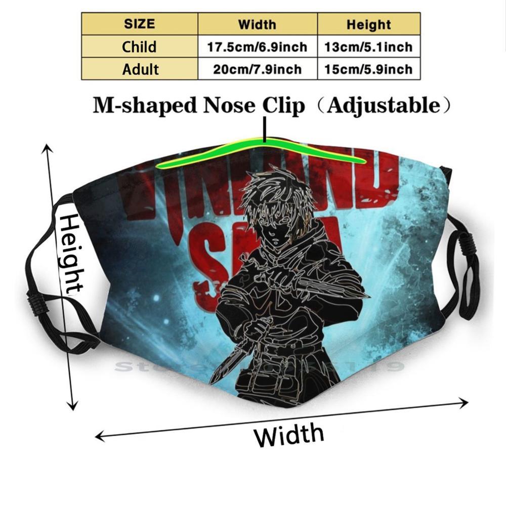 Изображение товара: Многоразовая маска Jomsvikings для пробуждения с принтом Pm2.5, маска для лица с фильтром, детская маска для пробуждения огня, манга, аниме Гильдия джиков, волшебная фантазия, Лидер продаж