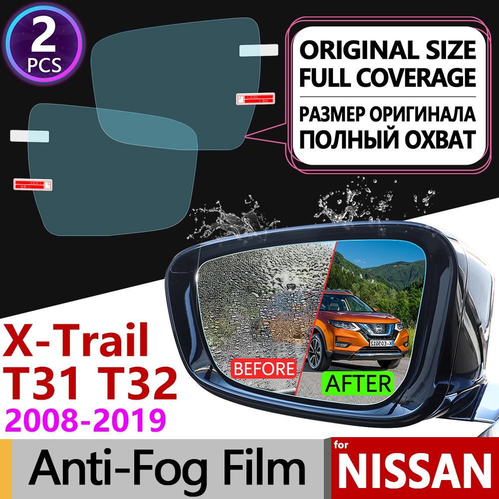Изображение товара: Для Nissan X-Trail T31 T32 2008 ~ 2019 полное покрытие противотуманная пленка аксессуары для зеркала заднего вида X Trail XTrail Rogue 2014 2015 2019