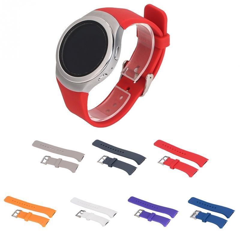 Изображение товара: Силиконовый спортивный браслет для часов для Samsung Galaxy Gear S2 R720 R730 сменный ремешок для SM-R720 аксессуары для смарт-часов