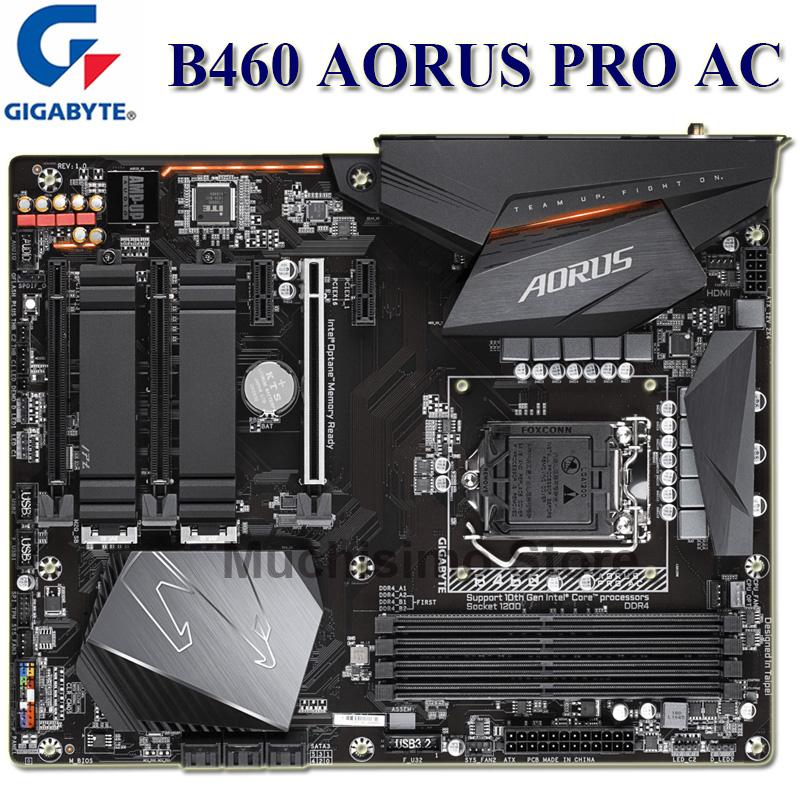 Изображение товара: Материнская плата LGA 1200 Gigabyte B460 AORUS PRO AC 10-го поколения DDR4 128 ГБ PCI-E 3,0 M.2 HDMI совместимый настольный компьютер новый ATX