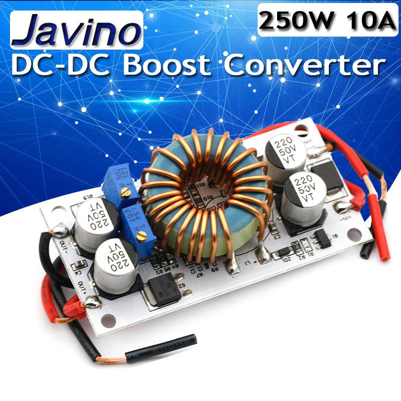 Изображение товара: DC-DC повышающий преобразователь постоянного тока для мобильного источника питания 10 А 250 Вт, Модуль повышения мощности светодиодного драйвера