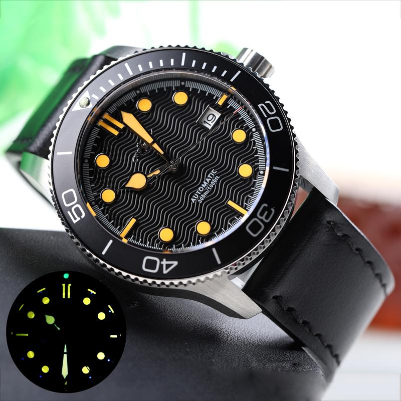 Изображение товара: Мужские автоматические часы HEIMDALLR NH35A, механические часы с сапфировым стеклом, мужские водонепроницаемые часы для дайвера 300 м, суперсветящиеся часы C3