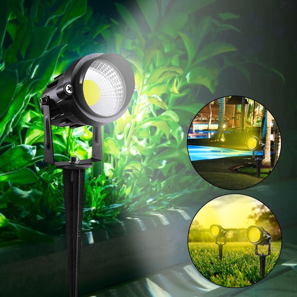 Изображение товара: Светодиодный ландшафтный светильник, водонепроницаемый прочный Точечный светильник низкого напряжения, уличная лампа для подъездной дорожки, сада, лужайки, точечные лампы