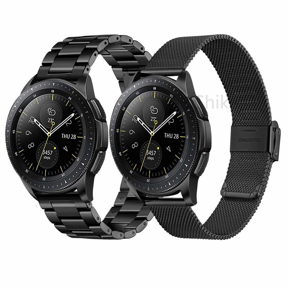 Изображение товара: Металлический ремешок для Samsung galaxy watch active 2 40/44 мм, спортивный браслет для galaxy watch 42 мм, стальной браслет