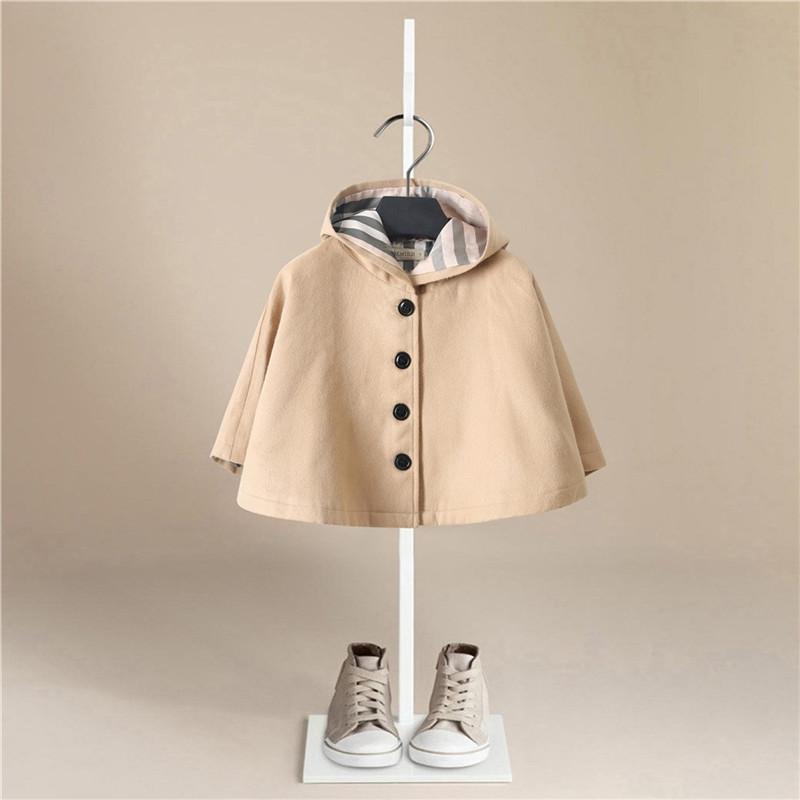 Изображение товара: Новый стиль, одежда для маленьких девочек, милое зимнее теплое пальто с капюшоном для малышей, 2020, верхняя одежда, накидка, куртка, детское милое пальто, одежда