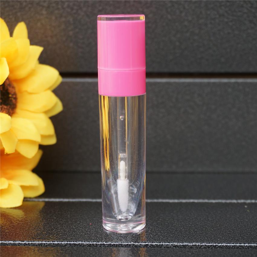 Изображение товара: 10-100 шт. 6,4 мл пустые розового цвета Блеск для губ в тюбике Пластик блеск для губ бутылка 