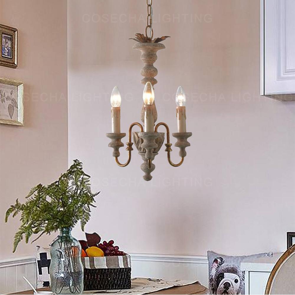 Изображение товара: Деревянные люстры в стиле ретро, винтажные подвесные светильники для детской комнаты, лофт, комнасветильник для кухни