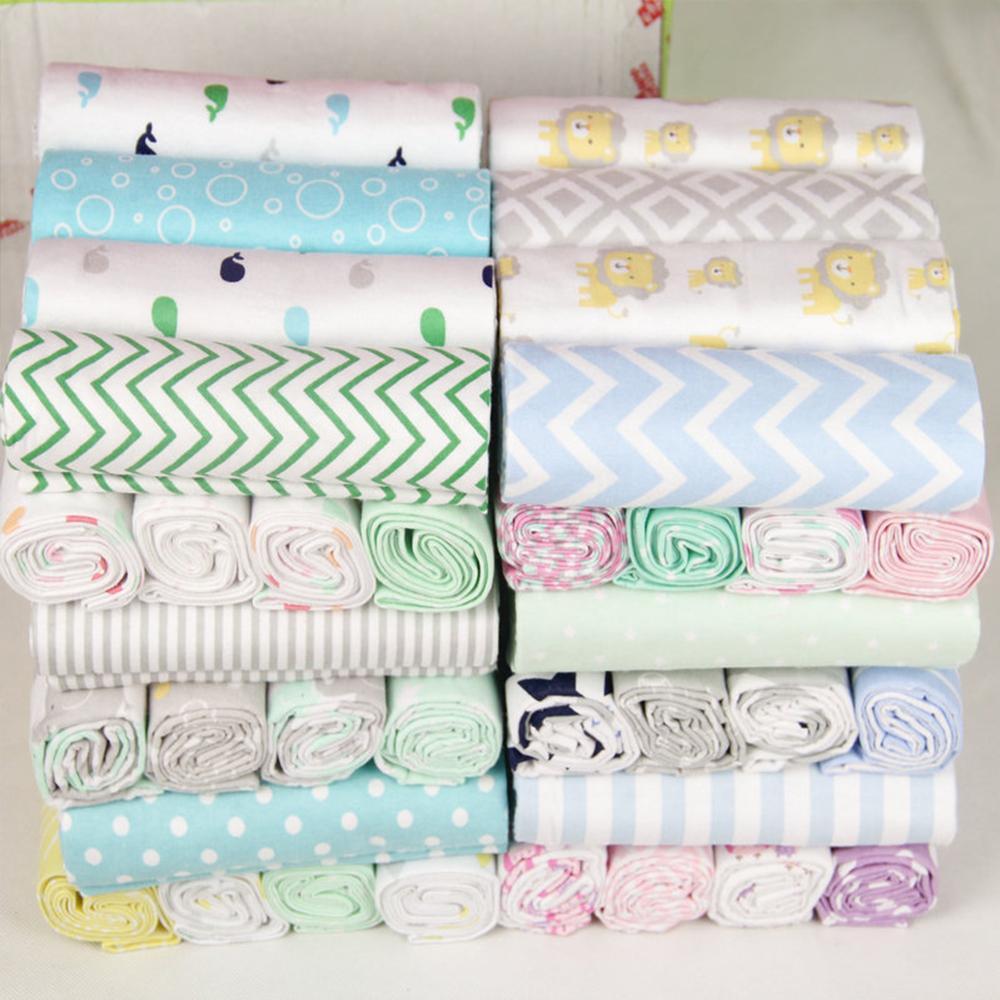 Изображение товара: Комплект постельного белья для новорожденных, 4 шт./лот, 76x76 см, из 100% хлопка и фланели