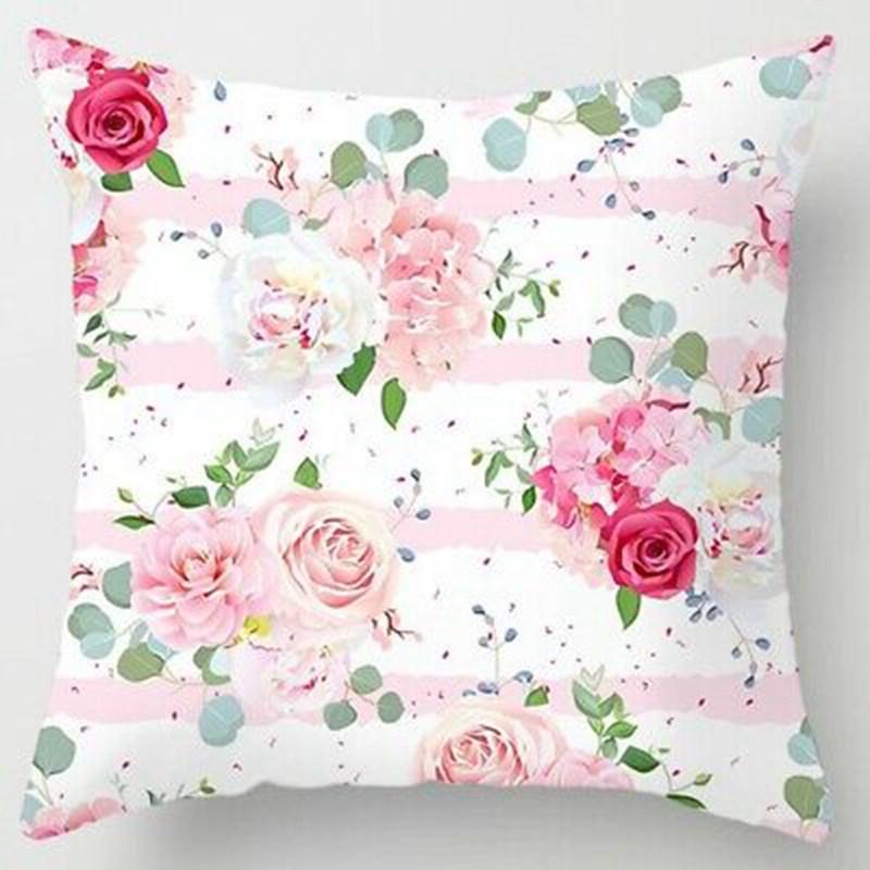 Изображение товара: Geometric Pink Pillow Cover Nordic Throw Pillow Cases Polyester 18''x18