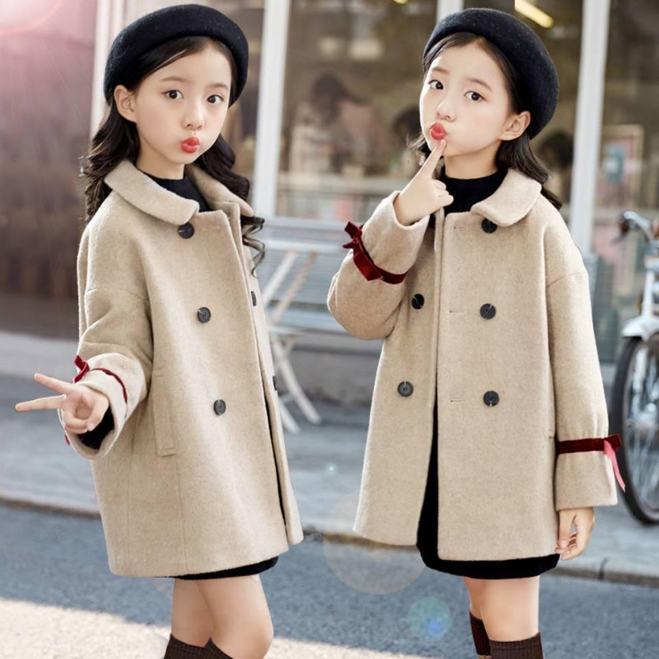 Изображение товара: New Arrivals For Girls Autumn Woollen Coat Children Clothes Warm Fashion 2020 Baby Girls Outerwear Age For 3 4 5 6 8 10 12 Yrs