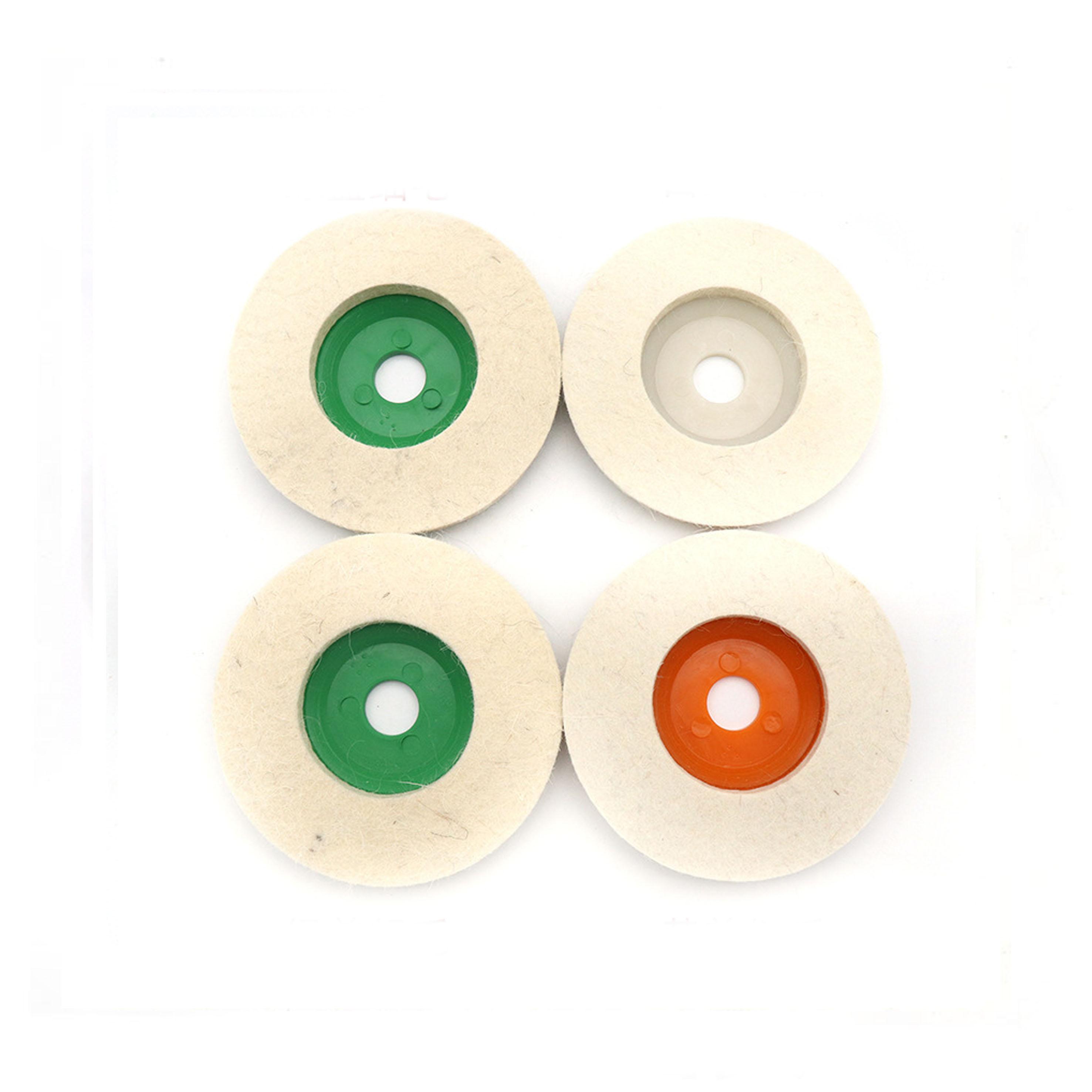 Изображение товара: 2 шт. 100 мм шерстяное шлифовальное колесо Нейлон Шлифовальный диск для металла Фурнитура для бижутерии