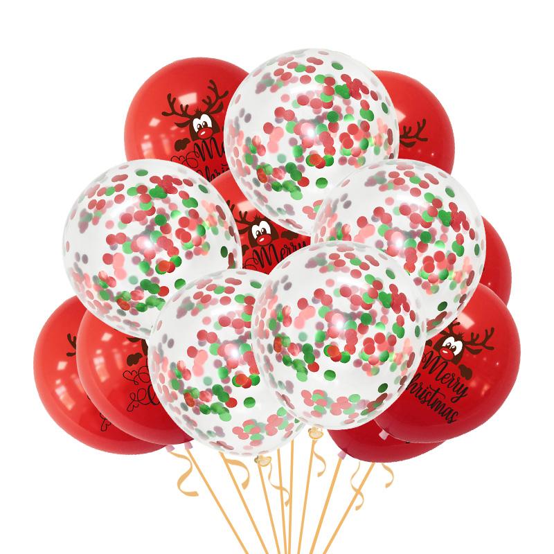 Изображение товара: 15Pcs Santa Claus Elk Christmas Tree Confetti Latex Balloons Merry Christmas Birthday Party Decoration Kid Gifts Air Globos