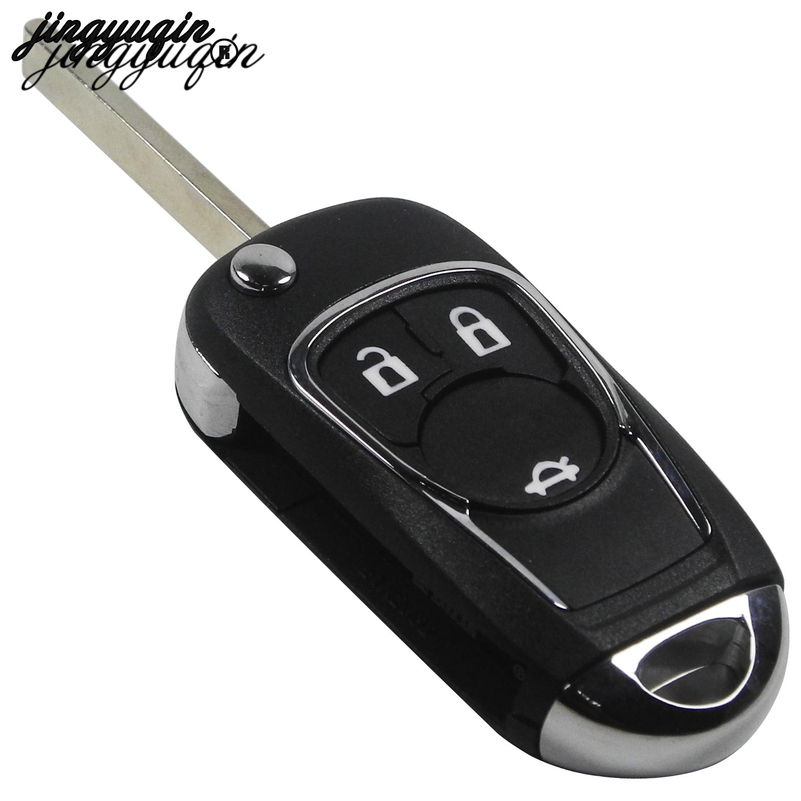 Изображение товара: Jingyuqin 10 шт. 2/3/4/5 кнопок модифицированный откидной ключ корпус для Chevrolet Cruze для Buick Insignia Astra J Zafira C Замена