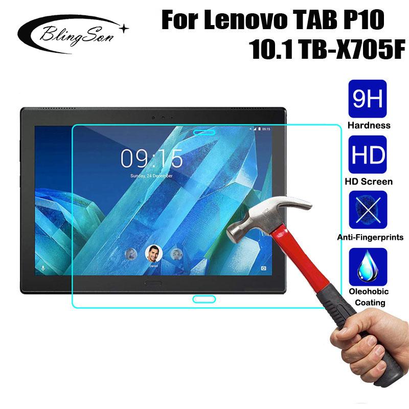 Изображение товара: Закаленное стекло 9H для Lenovo Tab P10 TB-X705F TB-X705L, 10,1 дюйма, защита экрана планшета, Передняя защитная пленка, стекло