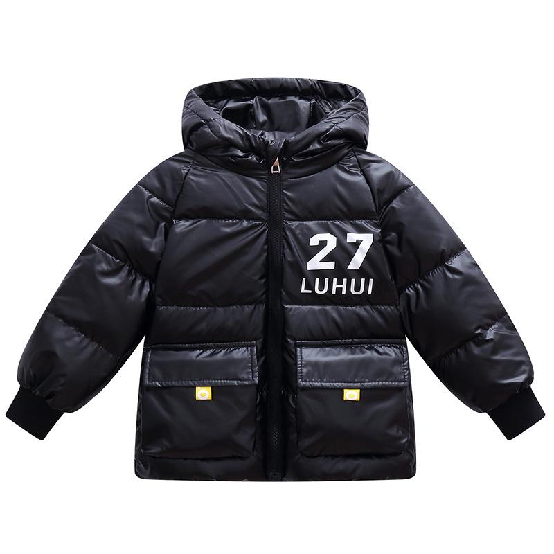 Изображение товара: Зимняя детская пуховая куртка в Корейском стиле для мальчиков и девочек, утепленные пальто, одежда для девочек 2, 6, 10 лет